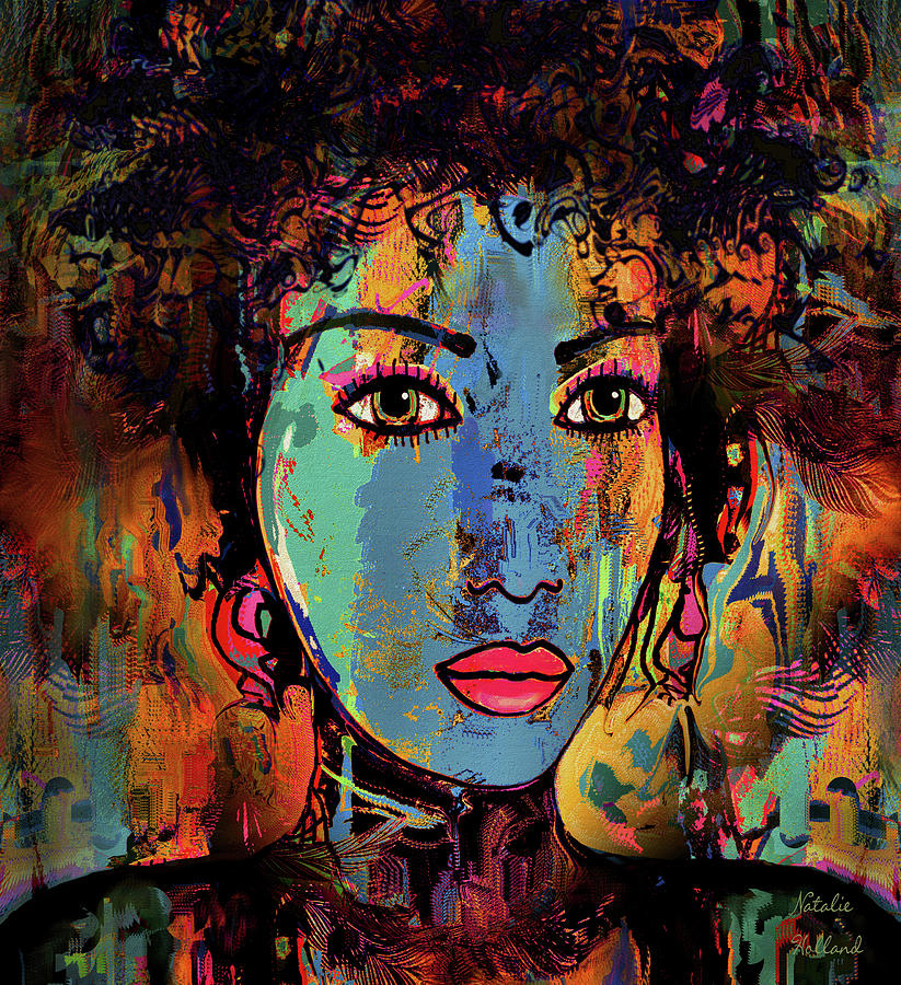 823x900 Strong Woman Painting By Natalie Holland - Strong Painting