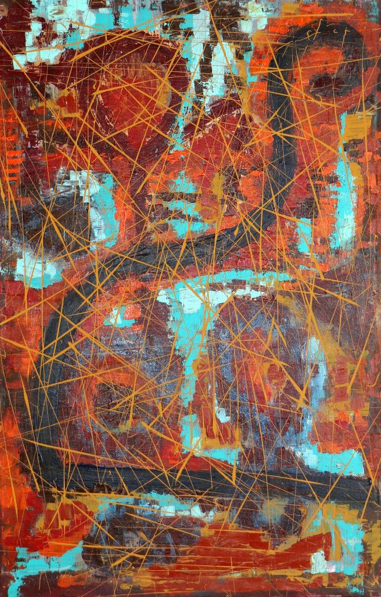 770x1206 Saatchi Art Struggle Painting By Ujala Khan - Struggle Painting