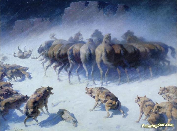 720x530 The Struggle For Existence Artwork By William Robinson Leigh Oil - Struggle Painting