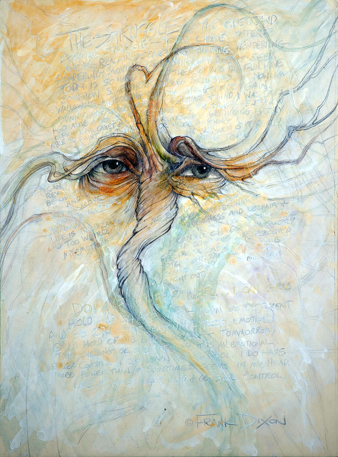 667x900 The Struggle Painting By Frank Robert Dixon - Struggle Painting