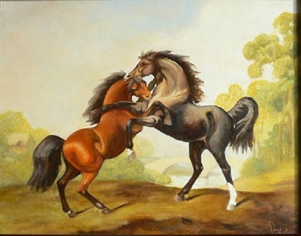 600x471 Horse Painters - Stubbs Painting