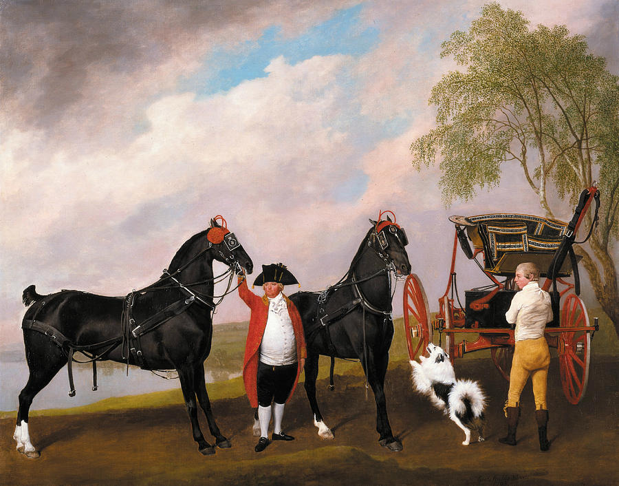 900x706 The Prince Of Wales's Phaeton Painting By George Stubbs - Stubbs Painting