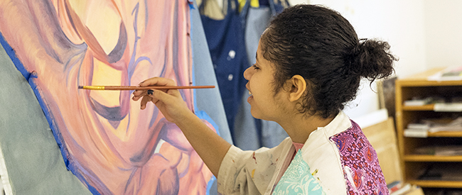 650x275 The Hill School's Visual Arts Program - Student Painting