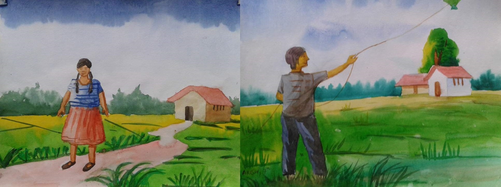 1932x722 Dasmesh Public School, Faridkot - Student Painting