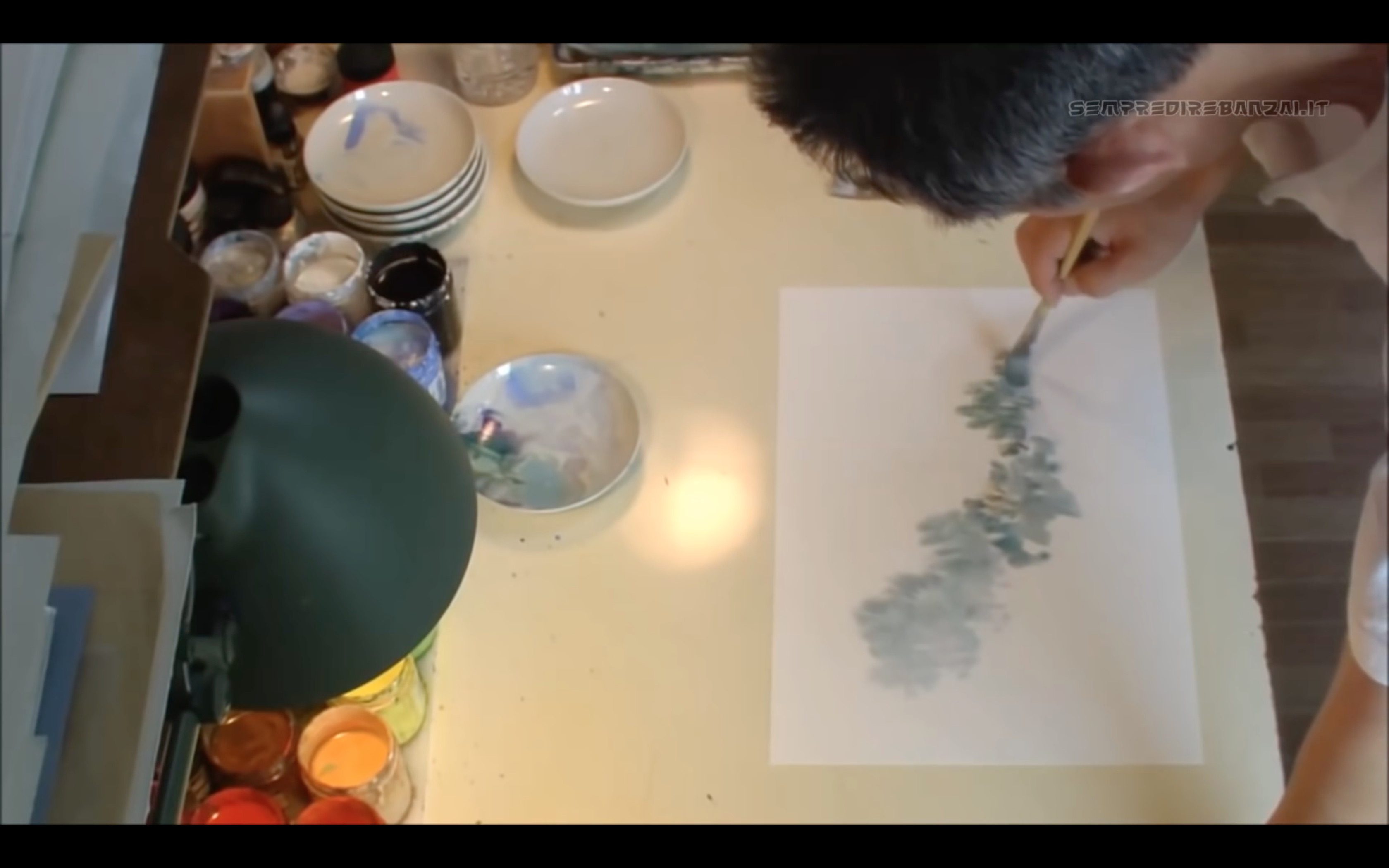 3360x2100 Studio Ghibli Artist Kazuo Oga Painting Process - Studio Ghibli Painting