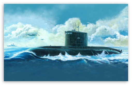 510x330 Submarine Painting 4k Hd Desktop Wallpaper For 4k Ultra Hd Tv - Submarine Painting