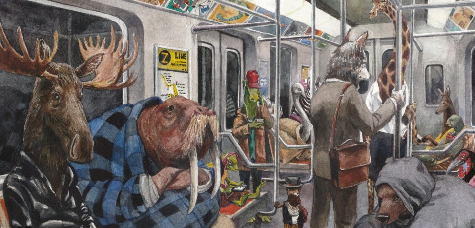 973x467 On The Subway Sketches, Paintings And Studies Recent Art By Jun - Subway Painting