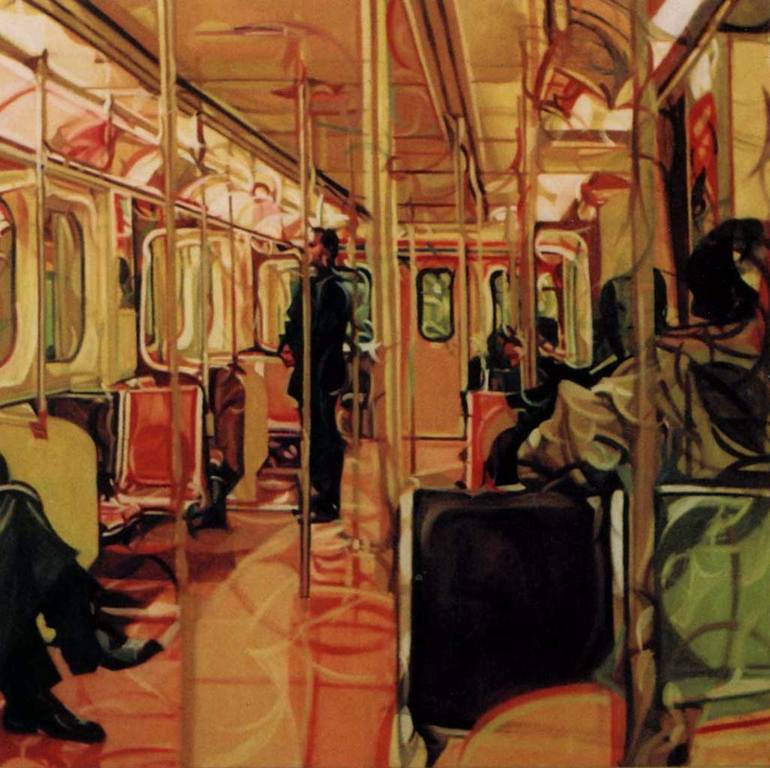 770x768 Saatchi Art Subway Painting Iii (Version 2) Painting By Hillel Kagan - Subway Painting