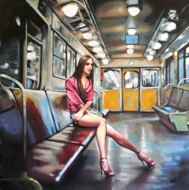 770x773 Saatchi Art Subway Painting By Thomas Saliot - Subway Painting