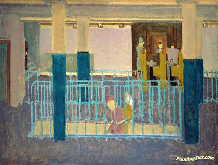 749x565 Entrance To Subway(1938) Artwork By Mark Rothko Oil Painting Amp Art - Subway Painting