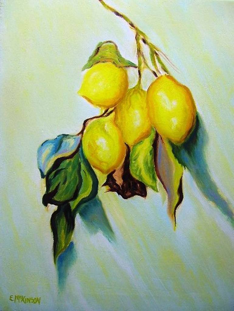 770x1023 Saatchi Art Lemons - Succulent Painting