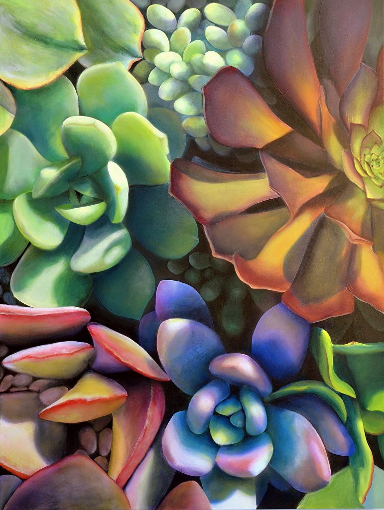 771x1024 Boldbrush Painting Competition Winner - Succulent Painting