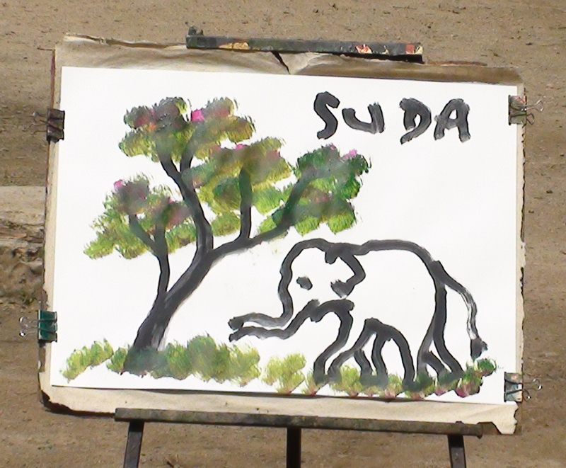 800x661 Elephant Paintings - Suda Elephant Painting