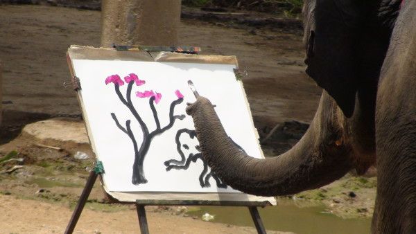 600x338 13 Best Elephant Art Images On Elephant Art, Elephant - Suda Painting