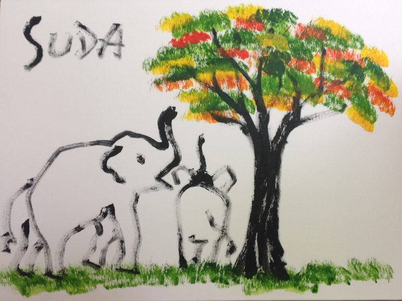 800x600 Elephant Paintings - Suda Painting