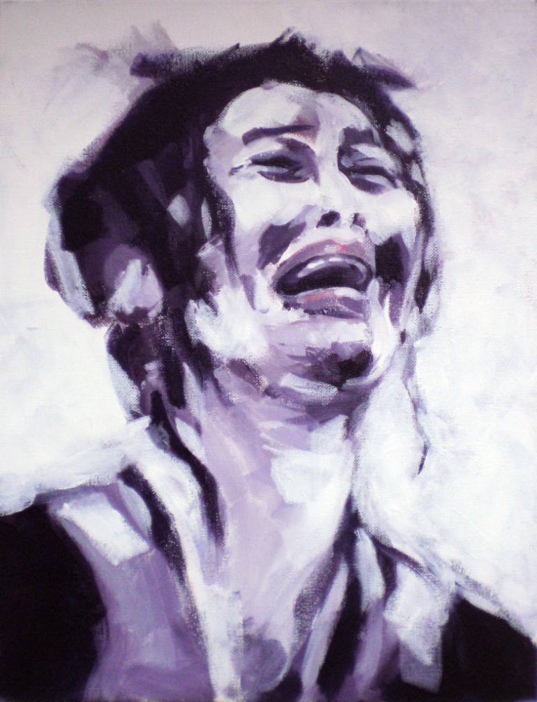 770x1007 Saatchi Art Suffering Painting By Pat Dumez - Suffering Painting