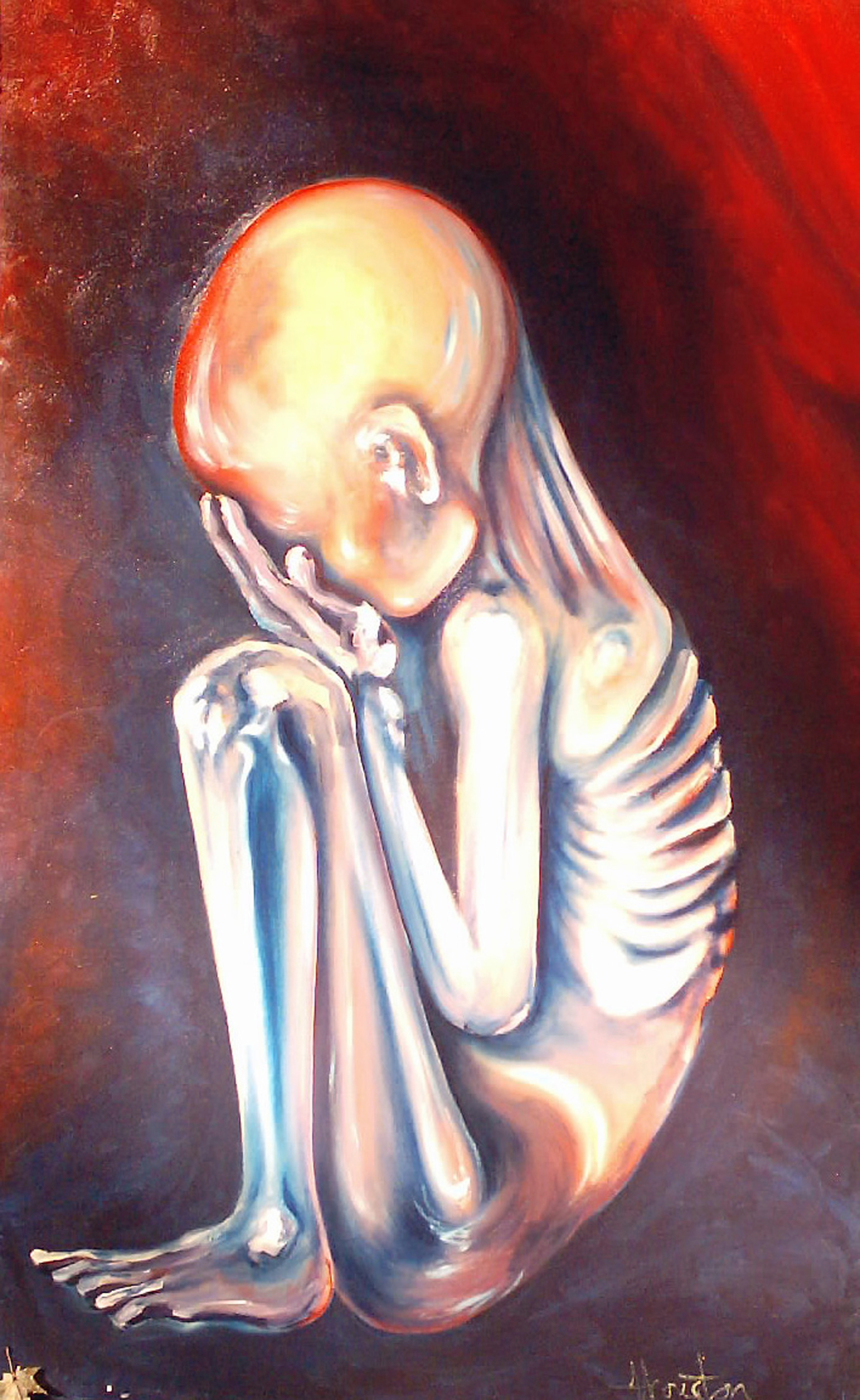 2448x3983 Viewing Suffering Through Art And Photography. Laurenkate - Suffering Painting