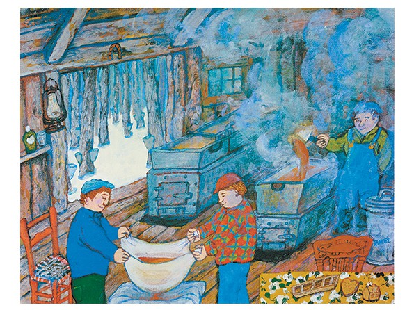 595x446 Inside The Sugar Shack Art Image Publications - Sugar Shack Painting