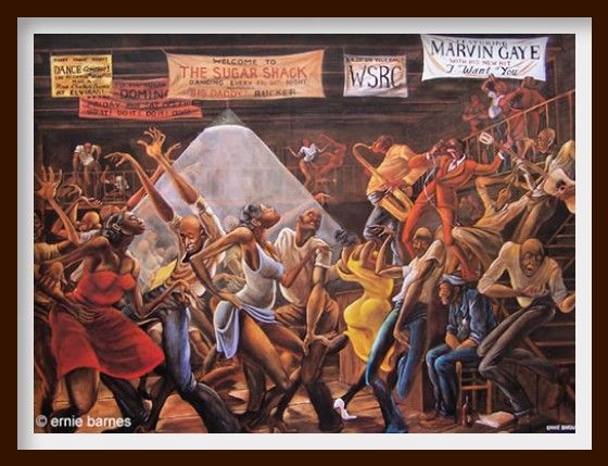 560x429 Sugar Shack By Ernie Barnes Wall Hangings Amp Posters - Sugar Shack Painting