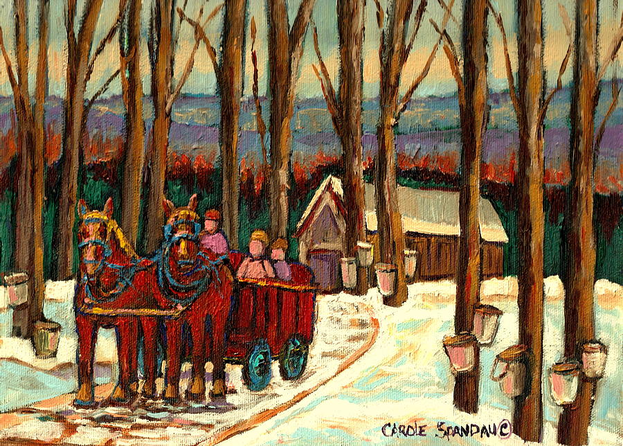 900x644 Sugar Shack Painting By Carole Spandau - Sugar Shack Painting