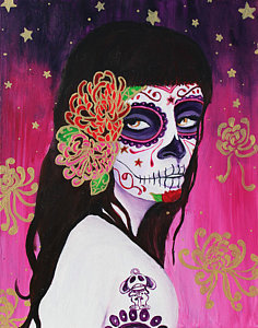 236x300 Sugar Skull Girl Paintings Fine Art America - Sugar Skull Girl Painting