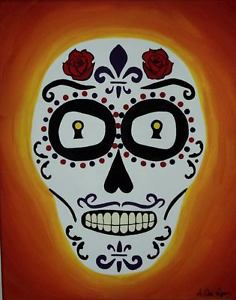 236x300 Sugar Skull Painting - Sugar Skull Painting