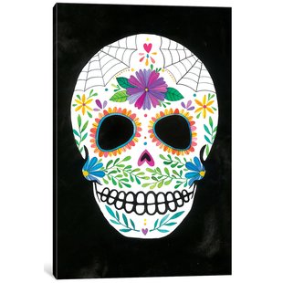 Sugar Skull Painting Canvas at PaintingValley.com | Explore collection ...