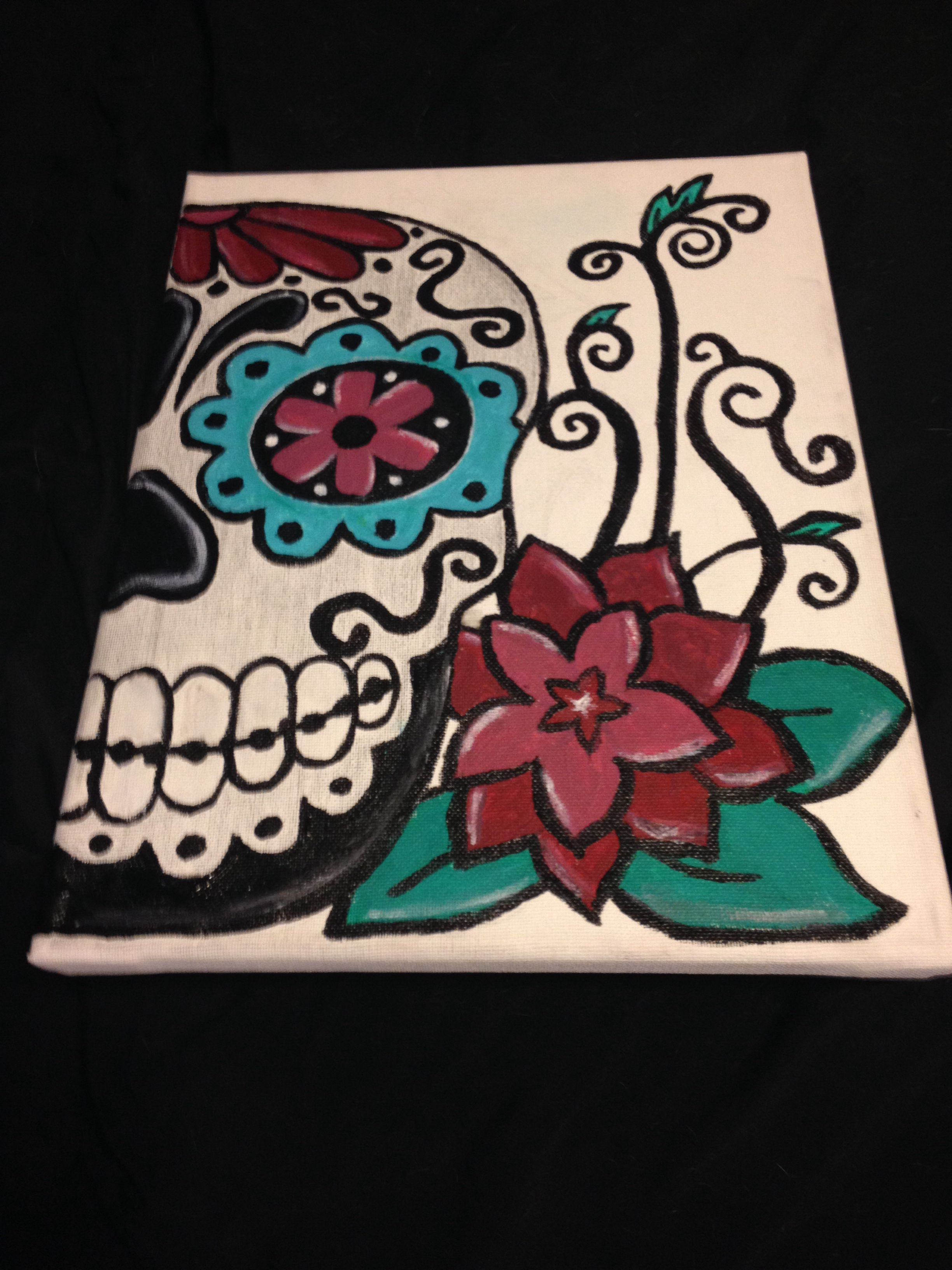 2448x3264 Sugar Skull Paintings Canvas Luxury Custom Candy Skull Painting - Sugar Skull Painting Canvas