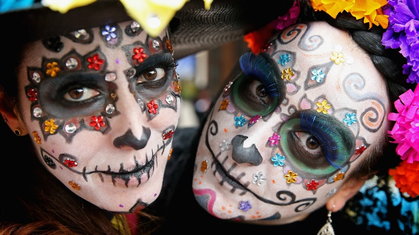 848x476 Day Of The Dead And The Sugar Skull Explore Awesome Activities - Sugar Skull Woman Painting