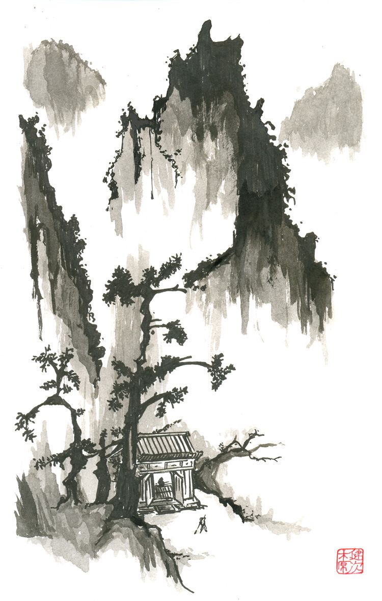750x1179 Sumi E Suiboku - Suiboku Painting