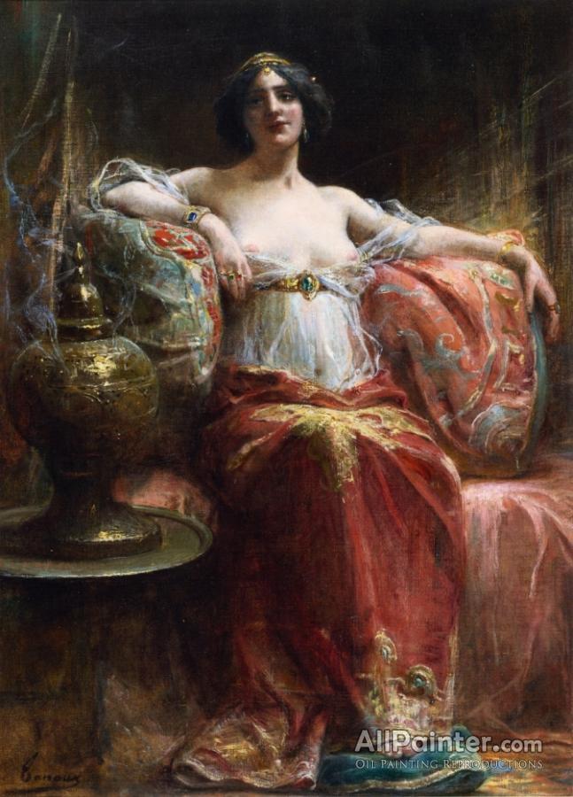 647x900 Henri Adrien Tanoux The Sultan's Favorite Oil Painting - Sultan Painting