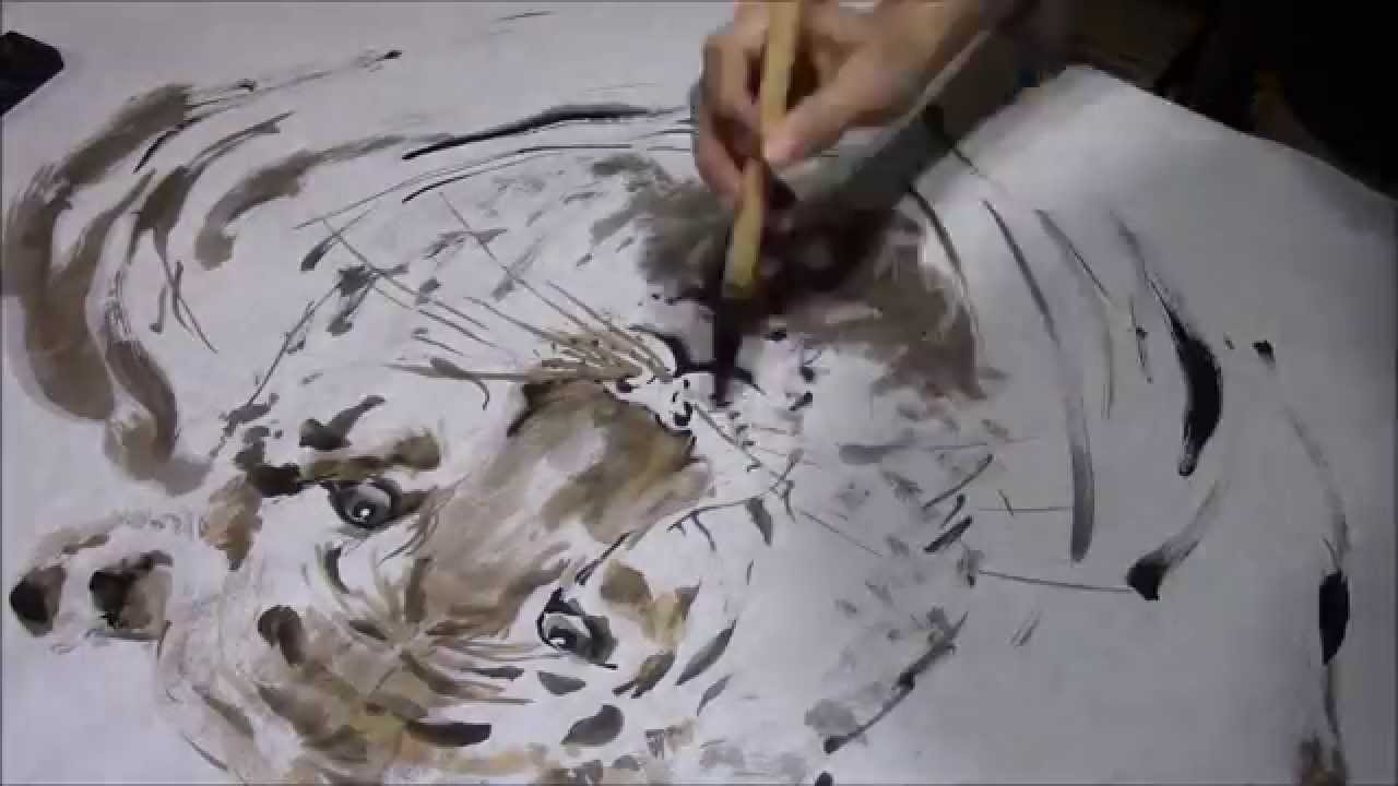 1280x720 Ogawa Ryu - Sumi E Ink Painting
