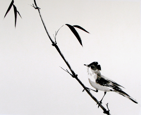 550x448 Sumi E, The Zen Way Of The Brush Osho News - Sumi E Ink Painting