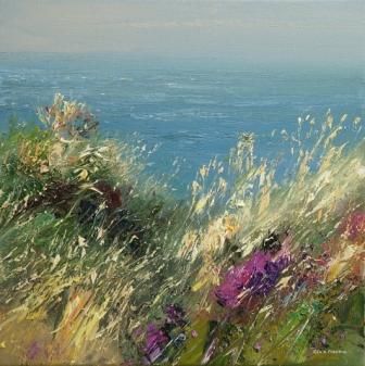 336x337 British Artist Rex Preston - Summer Breeze Painting