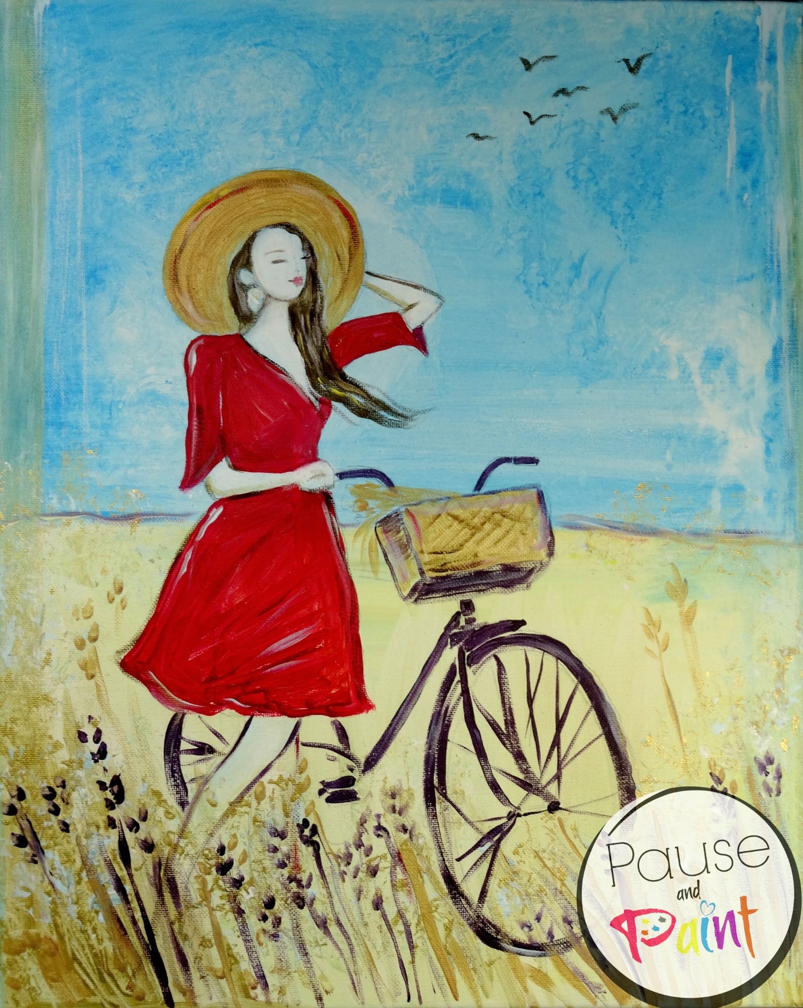 1583x1987 Summer Breeze Pause And Paint - Summer Breeze Painting