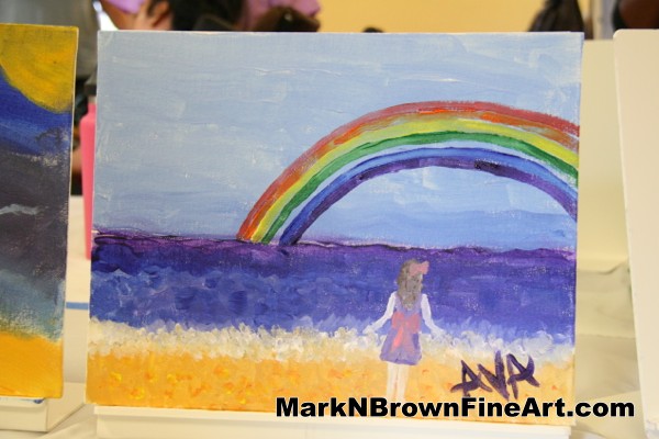 600x400 Lovely Paintings On Display From The Young Artists - Summer Camp Painting