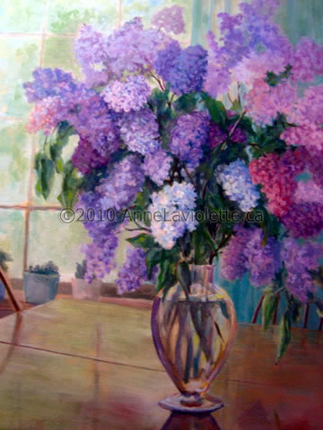 360x480 Paintings By Anne Laviolette - Summer Flower Painting