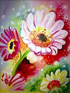 225x300 28 Best Flowers Images On Painted Canvas, Canvas Art - Summer Flower Painting