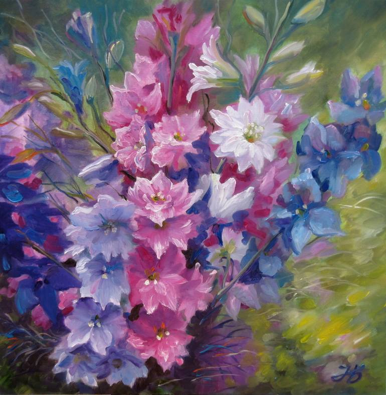 Summer Flower Painting at PaintingValley.com | Explore collection of ...