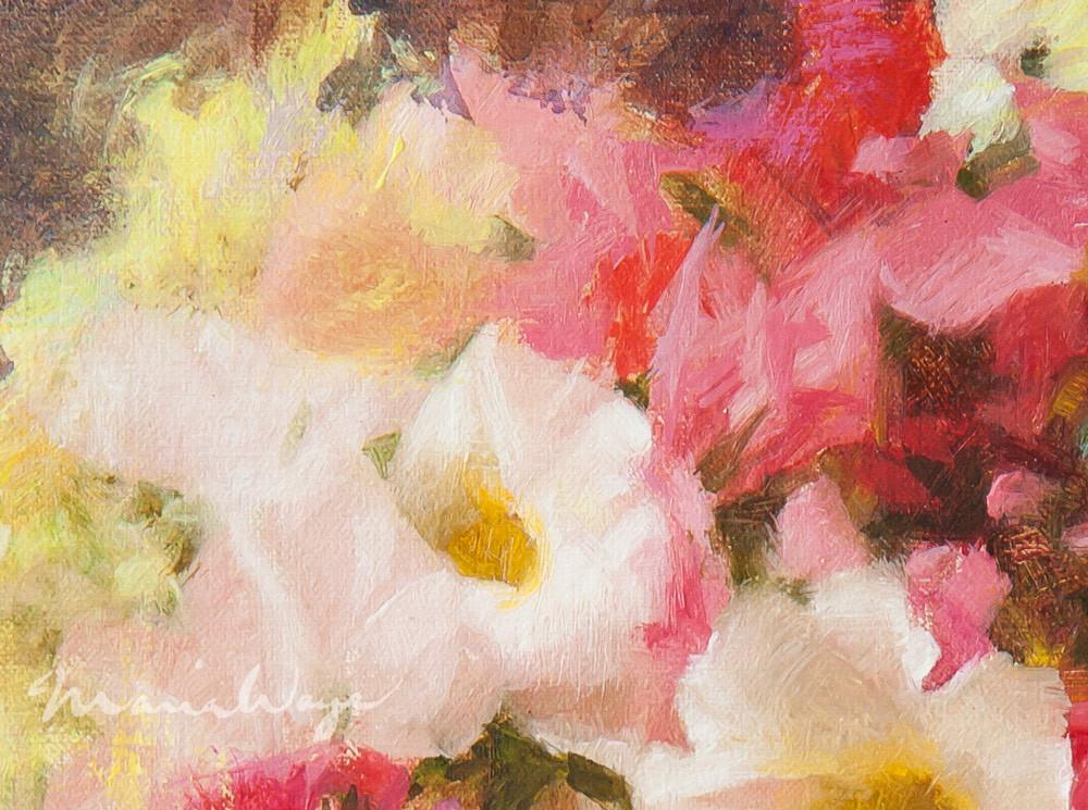 1000x745 Summer Floral Romance Fine Art Original Oil Painting On Linen - Summer Flower Painting