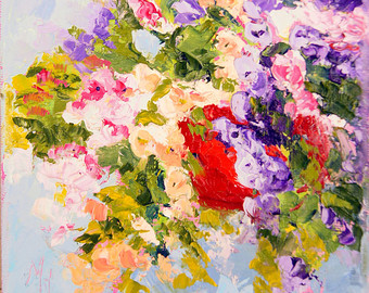 Summer Flower Painting at PaintingValley.com | Explore collection of ...