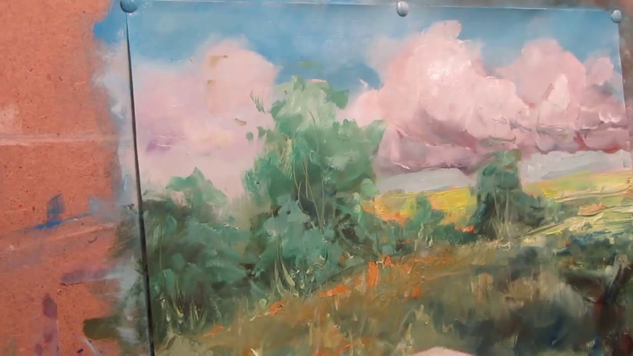 1280x720 Oil Painting. Summer Landscape. - Summer Landscape Painting