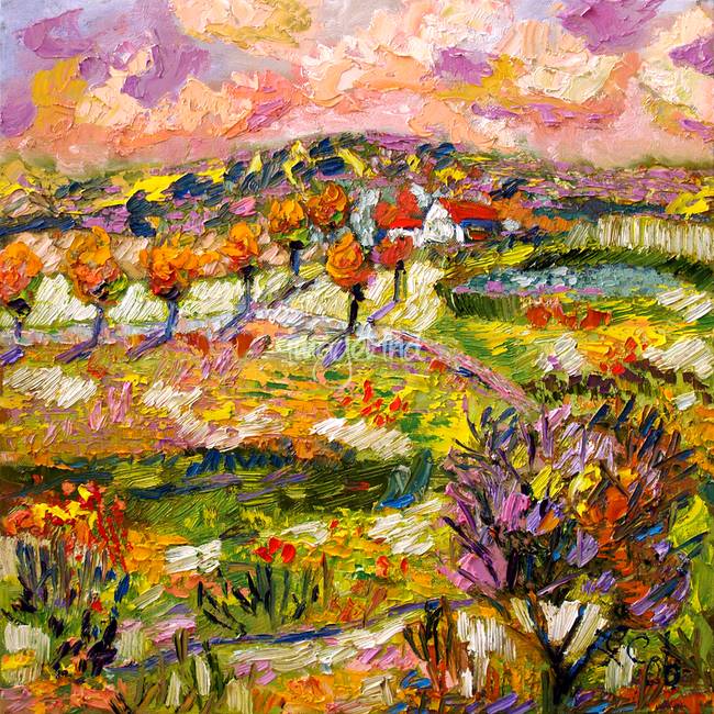 650x650 Provence Summer Landscape Oil Painting By Ginette Callaway - Summer Landscape Painting