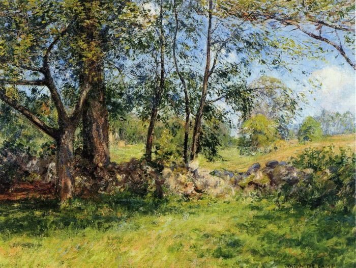 700x526 Summer Landscape, 1893 - Summer Landscape Painting