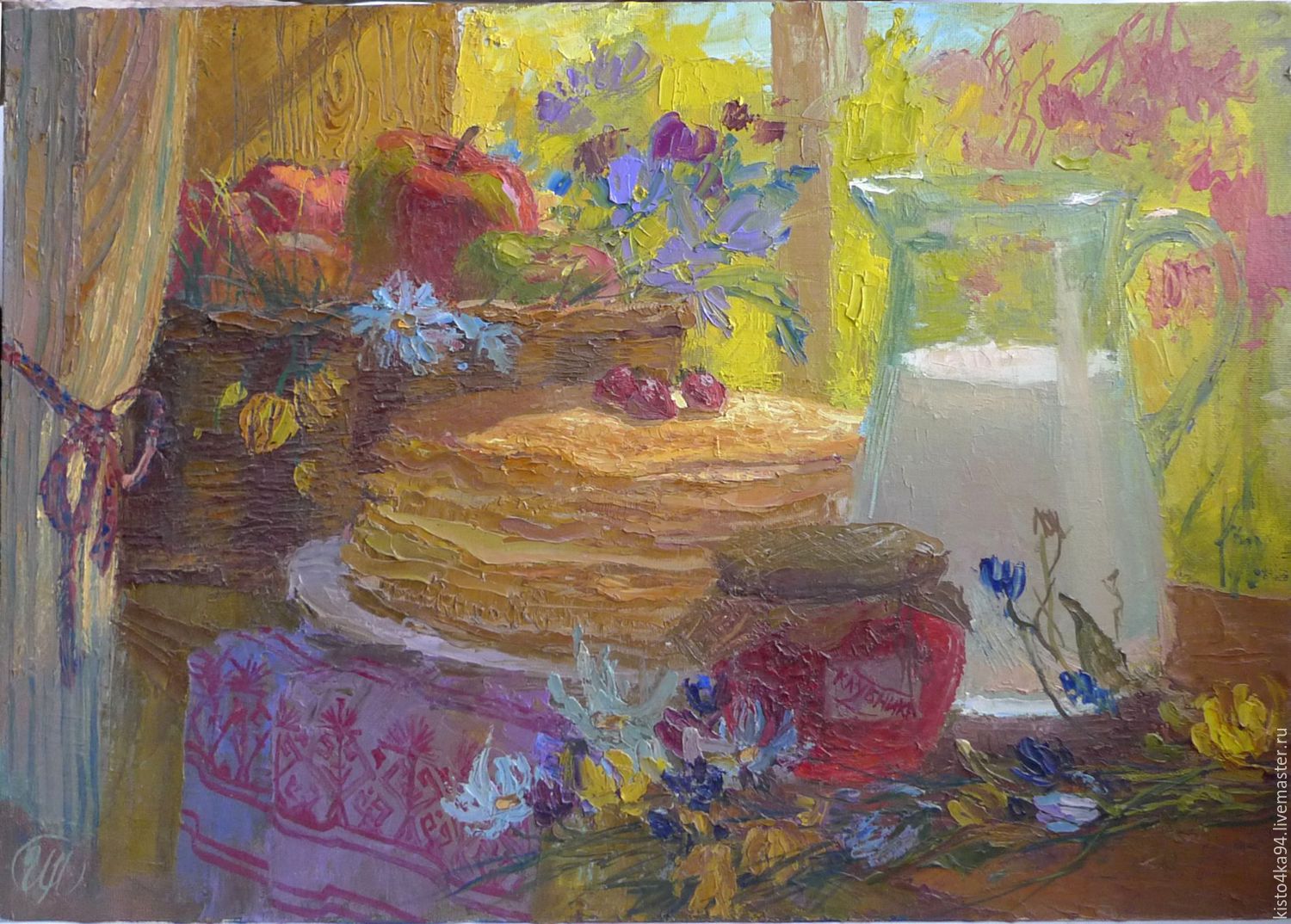 1500x1074 Still Life Summer Day Oil Painting Shop Online On Livemaster - Summer Oil Painting