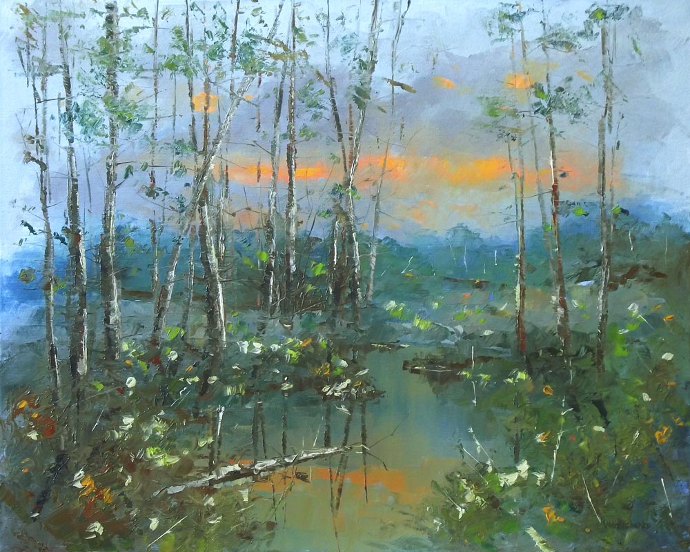 1000x800 Summer Evening Light. Cm. Year 2016. - Summer Oil Painting