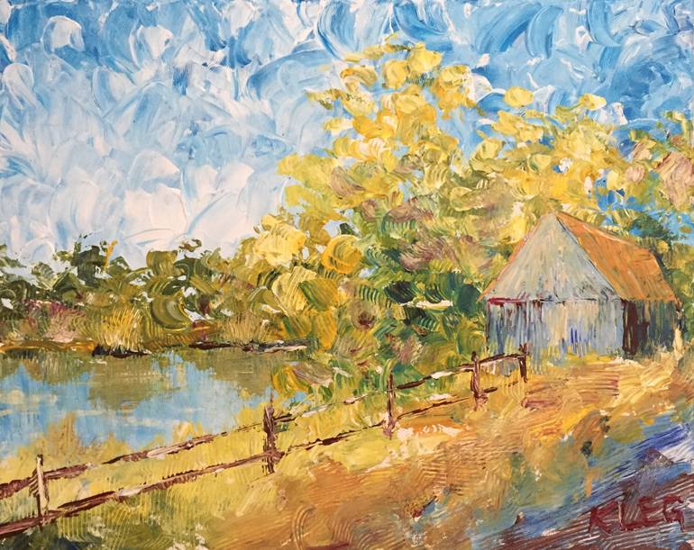 770x611 Saatchi Art Buttered Summer Painting By Kle G - Summer Painting