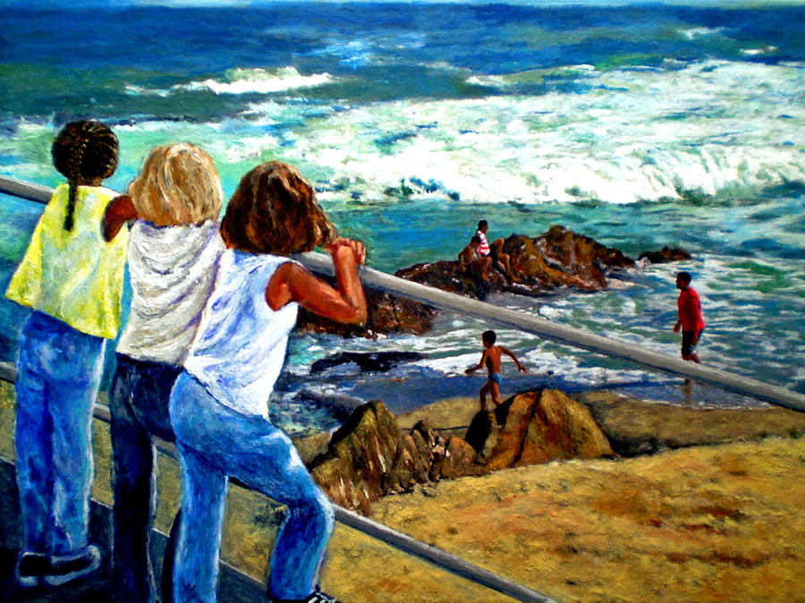 900x674 Sea Point Summer Painting By Michael Durst - Summer Painting