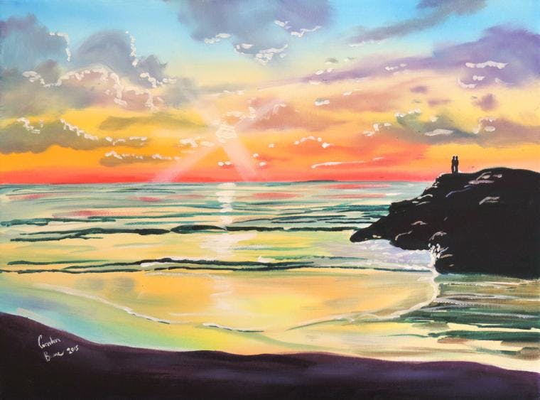 760x563 Summer Paint Night + Wine! Kensington, Saturday 21 July - Summer Painting