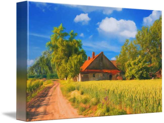 650x489 Landscape Painting - Summer Painting